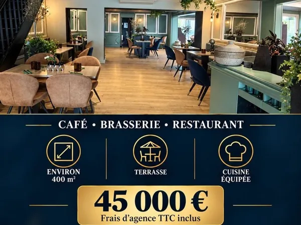 Fond de commerce café brasserie et restaurant