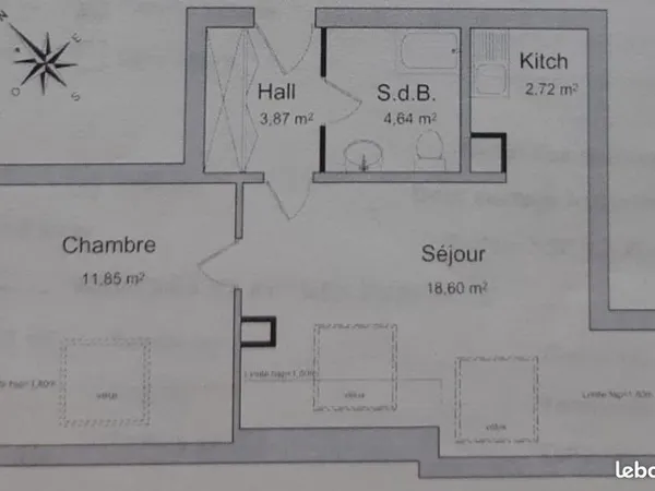 Saverne - Appartement 2 pièces avec vue sur le château des Rohan - 75 000