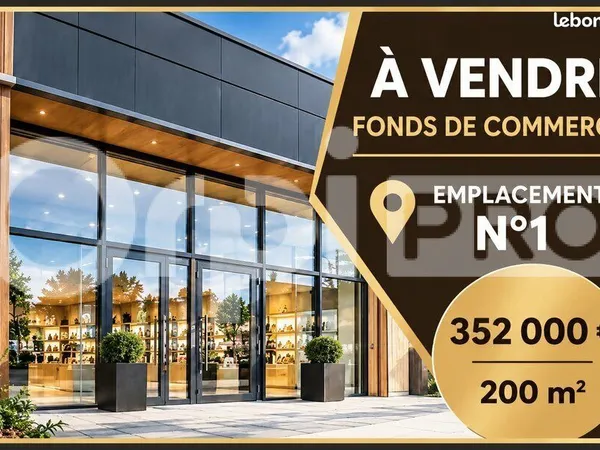 Fonds de commerce 200 m²