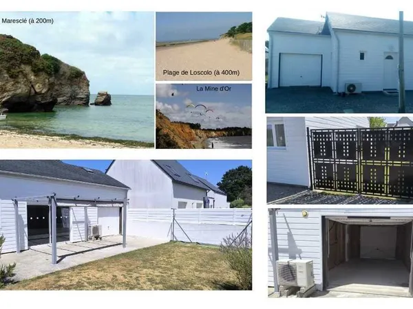 RARE Pénestin, Maison bois 2018, 3 chambres, vie de plain-pied, plage à 200m