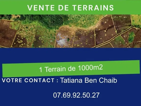 Terrain 1000 m²