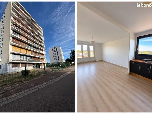 T3 lumineux 60 m² avec balcon et vue panoramique - Sens