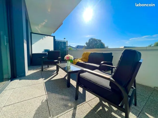 Appartement meublé 42 m² avec terrasse et place de parking - Lanester