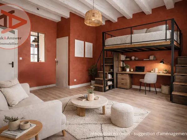 Appartement Tours 1 pièce(s) 30 m2