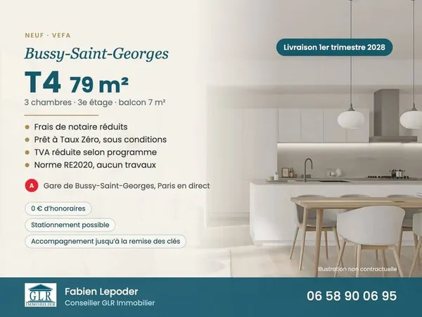 Appartement 4 pièces 79 m²