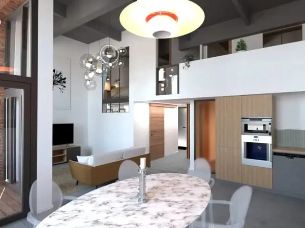 Loft brut à personnaliser espace, volume et potentiel