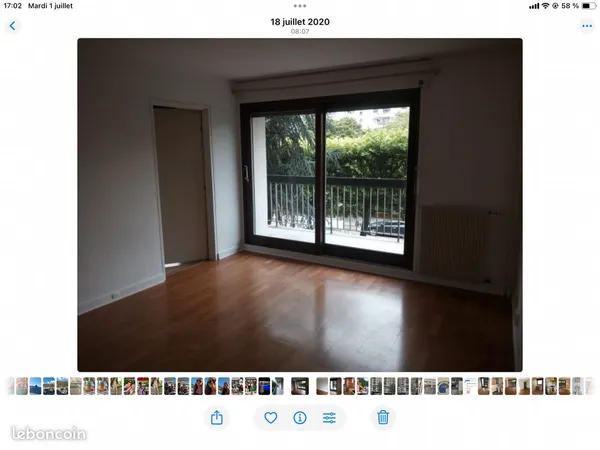 Deux. Pièces non meublé à louer à Courbevoie