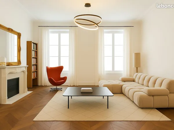 LONGCHAMP - Magnifique grand T2 haussmanien