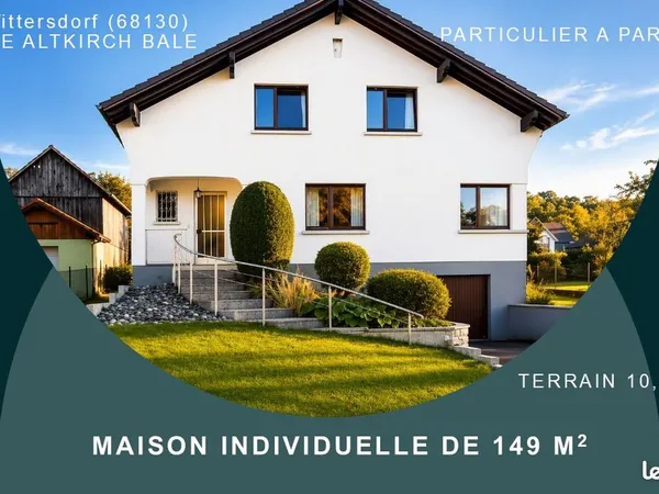 Maison individuelle de 149 m2 sur 10a95 - axe Altkirch Bâle