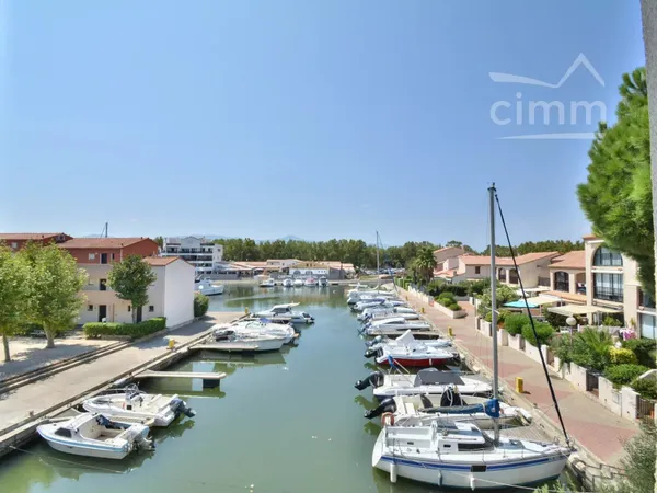 VENTE - SAINT CYPRIEN PLAGE - EN MARINA - BEL APPARTEMENT RENOVE AU 2EME ET DERNIER ETAGE - TRAVERSA