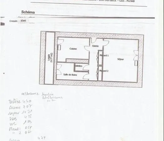 Appartement de 33m2 à louer sur Évreux