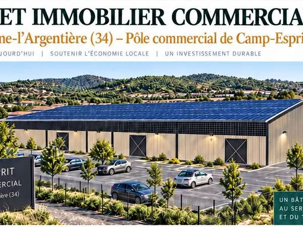 Projet commercial neuf 1440 m2 Camp Esprit