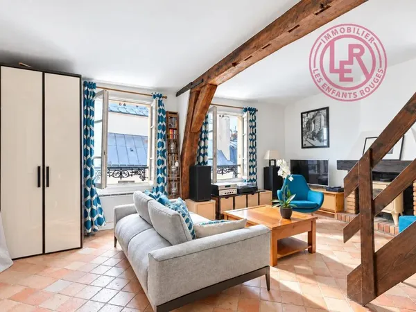 Vends duplex/triplex - 66.39 m² - 3 pièces, 2 chambres - Paris 3Ème