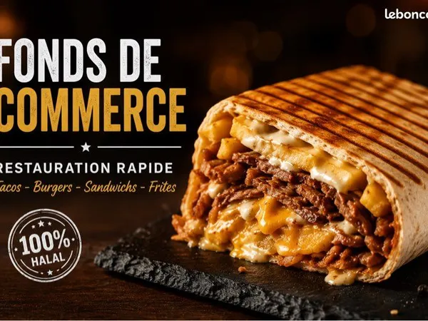 Urgent 🍔 fonds de commerce - restauration rapide à vendre - saint-omer