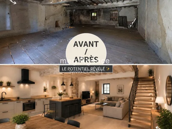 GRANGE A RENOVER + JARDIN