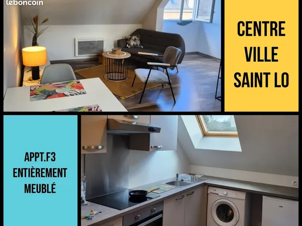 A louer appartement T3 meublé centre ville