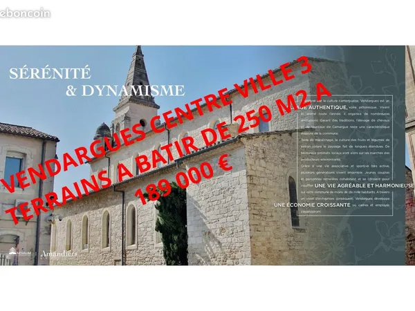 Terrain 250 m² Vendargues