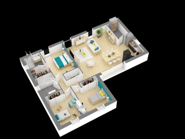 Maison neuve 4 pièces 89 m²