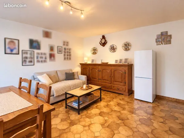 Maison 3 pièces, 60m2, avec jardin et garage