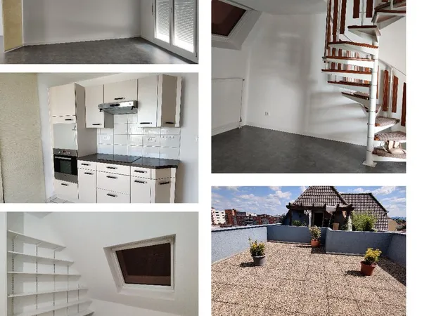 Duplex en attique Saint-Louis centre