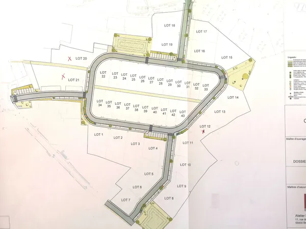 Terrain 500 m²