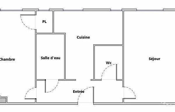 Appartement 2 pièces 33 m²