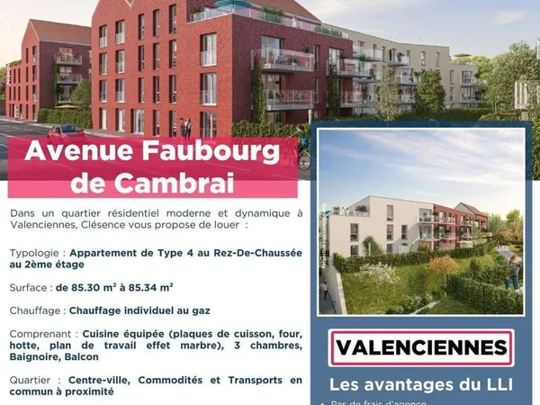 Appartement 4 pièces 85 m²