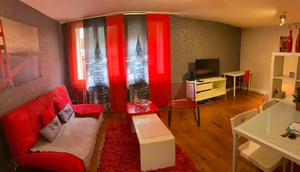 Loue appartement F1 Bis meublé, 42m², proche gare de Metz, complètement équipé