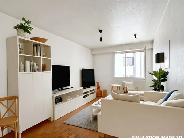 Studio 1 pièce 23 m²