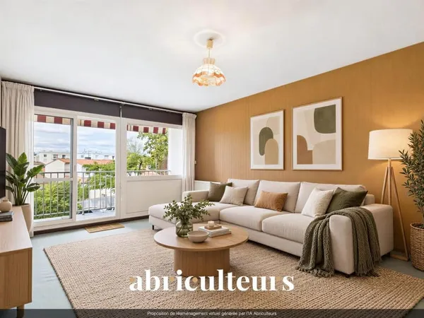 Talence : T4 traversant de 80 m² avec balcon, parking et cellier, à rafraîchir