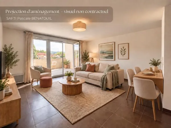 Résidence 2019, terrasse 10m2 - 2 places couvertes