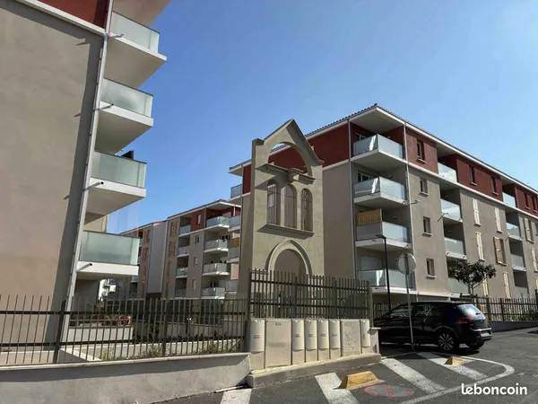 Sète 3P, 60m2, immeuble standing 2023, balcon 7m2, parking