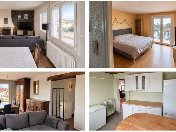 T3 de 90 m² avec balcon, jardin partagé et parking, Tarbes Arsenal