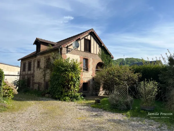 Ancien moulin du XVIIe siècle avec rivière et (gîte 5 pièces - 78m2) SAINT AUBIN EPINAY (76)