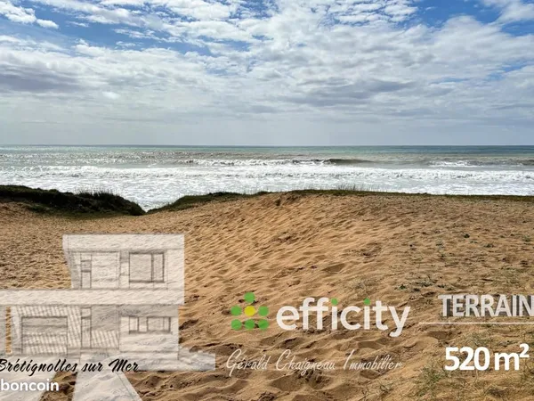 Terrain 520 m² Bretignolles Sur Mer