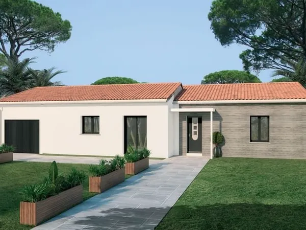 Maison contemporaine neuve 110 m² avec garage...