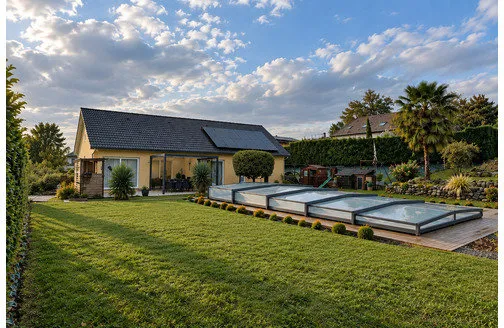 Maison de plain-pied de 120 m² - Vue Pyrénées - Terrain 1 707 m²