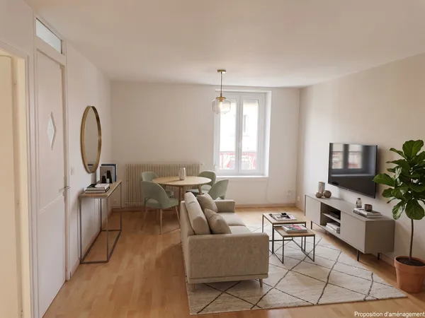 Sathonay-Camp - 3 pièces 64 m² traversant, lumineux et proch