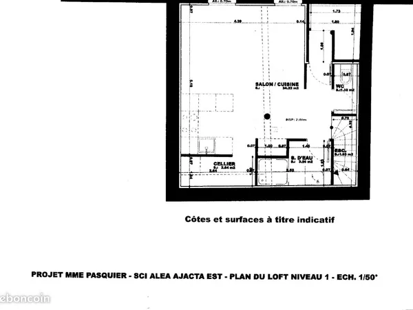 MONTAUBAN Location MEUBLEE T1bis 30 m2 env - refait à neuf (R+3)