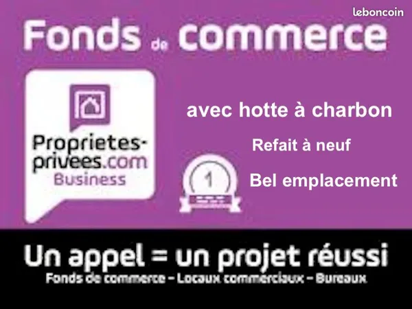 Local restauration rapide 35 m²