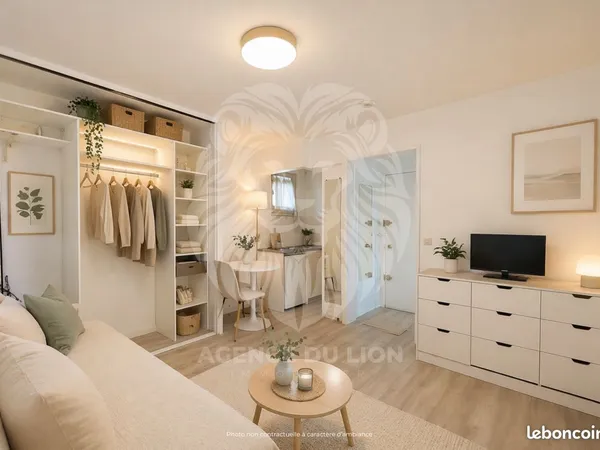 Studio 1 pièce 18 m²