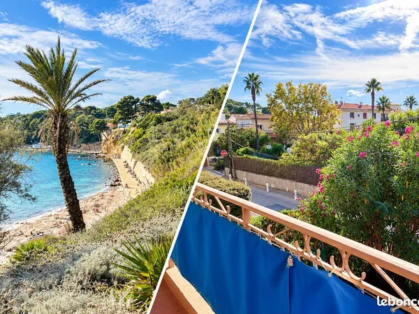T2 traversant de 53 m² avec terrasse à 5 min à pied de la plage de Portissol