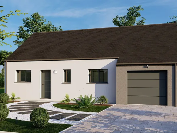 Terrain + maison 77 m²
