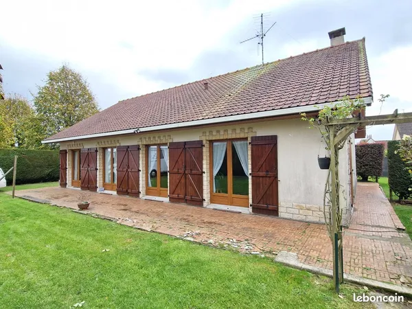 Une maison individuelle de plain-pied de 96,3 m², louée 797,28 euros + 14 euros de charges