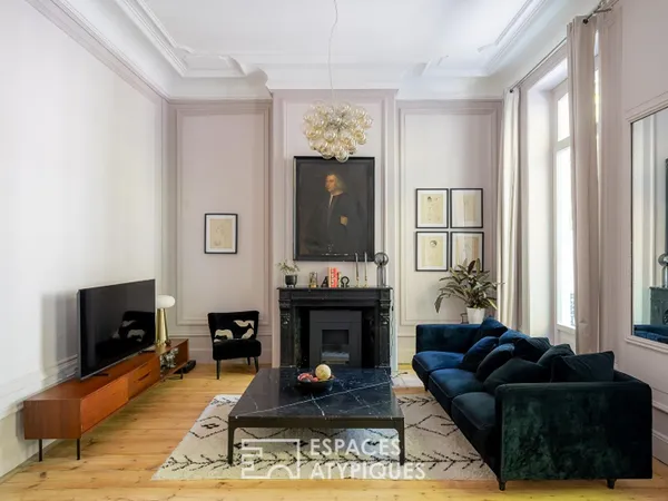 Appartement au cachet haussmannien et esprit contemporain