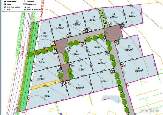 Terrain 368 m² Guerledan
