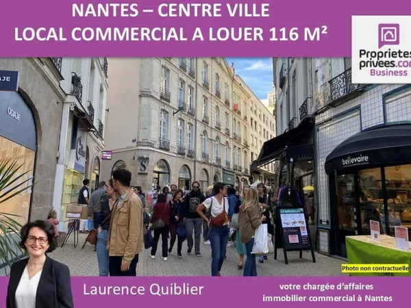 44000 NANTES - LOCAL COMMERCIAL A LOUER 116 m² - CENTRE-VILLE