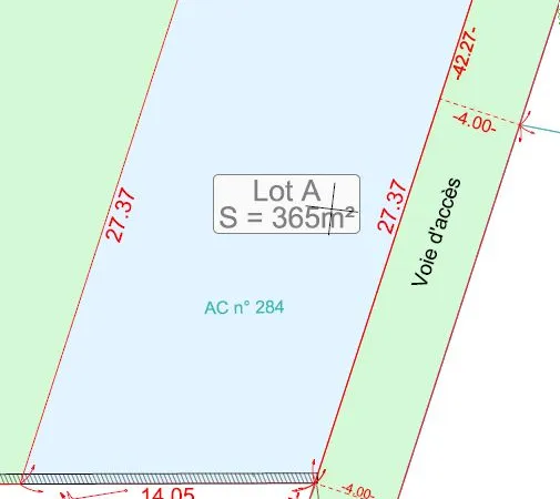 Terrain 325 m² Rouvres en Multien