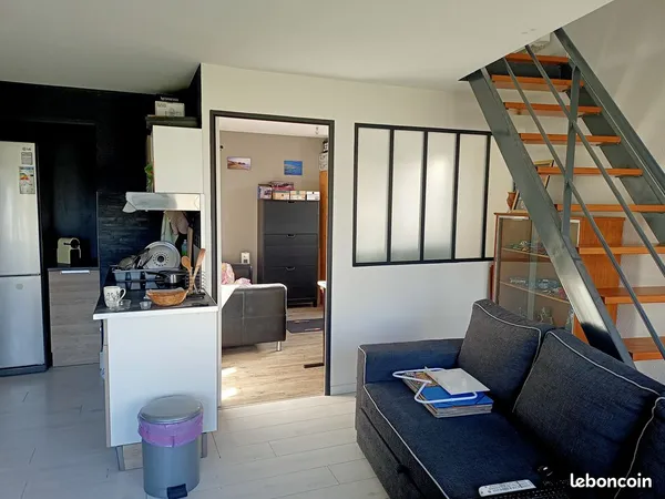 T3 en duplex + place de parking + garage fermé