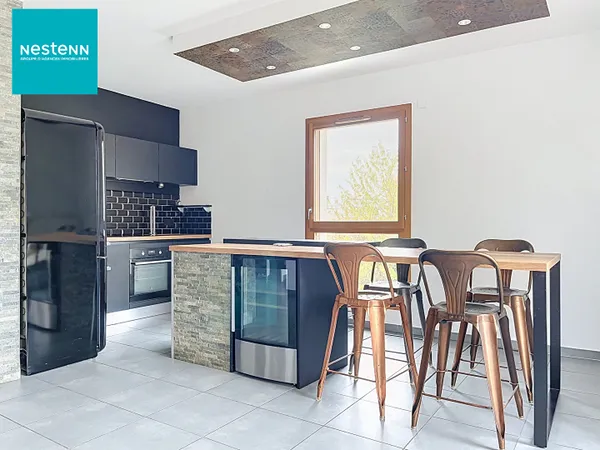 ARGONAY _ Appartement meublé, 3 pièces de 64,57 m², au dernier étage, avec spacieuse terrasse et pla